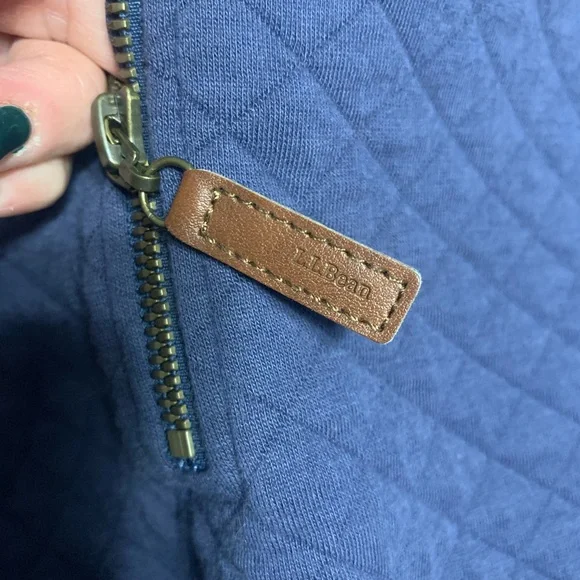 Women's Blue Quilted Sweater - Picture 3 of 5